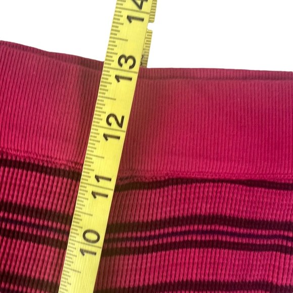 Sundance Red Black Stripe Thermal Knit Lounge Pants Medium - Picture 5 of 9